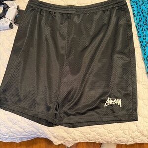 Stussy Charcoal Mesh Shorts